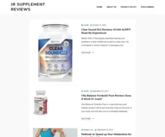 Jrsupplementreviews.com(JR Supplement Reviews) Screenshot