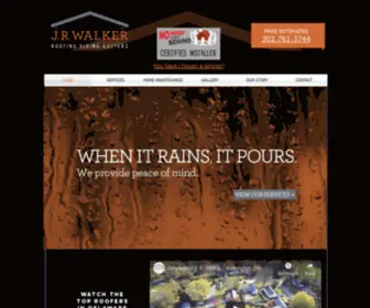 Jrwalkerroofing.com(Roofing) Screenshot