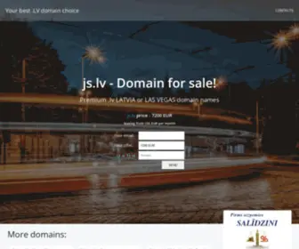 JS.lv(Premium .lv LATVIA or LAS VEGAS domain names) Screenshot