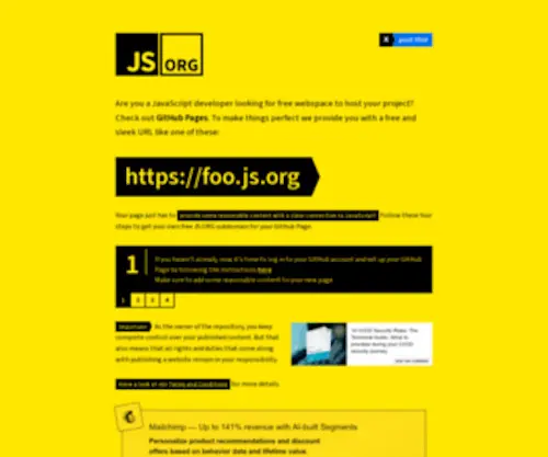 The JavaScript organization