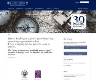 Jsafrasarasin.com(Private banking) Screenshot