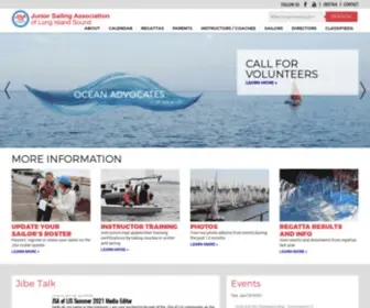 Jsalis.org(Junior Sailing Association of Long Island Sound) Screenshot