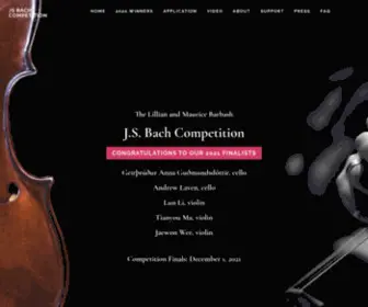 Jsbachcompetition.org(JS Bach Competition Lillian and Maurice Barbash J) Screenshot