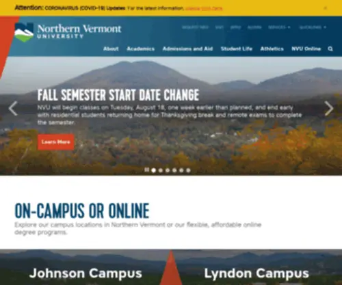 JSC.edu(Johnson State College) Screenshot