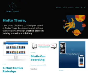 JScloutier.com(Jacob Portfolio) Screenshot