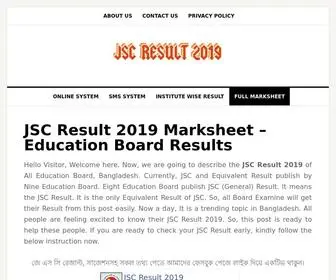 JScresult-2017.online(JSC Result 2019 Marksheet) Screenshot