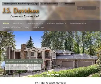 Jsdavidson.ca(Davidson Insurance Brokers Inc) Screenshot