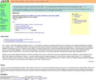 JSDB.org(JavaScript for databases) Screenshot