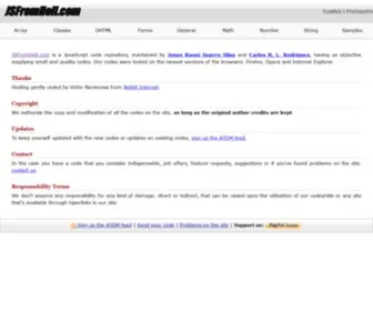 JSfromhell.com(JavaScript Repository) Screenshot