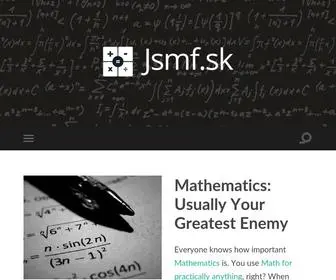 JSMF.sk(Best Math Resource) Screenshot