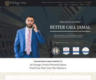 Jsminjuryfirm.com(Personal injury lawyer anaheim ca) Screenshot