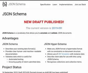 Json-Schema.org(Connection timed out) Screenshot