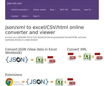 Json-XLS.com(Convert simple (plane) and complex(hierarchical)) Screenshot