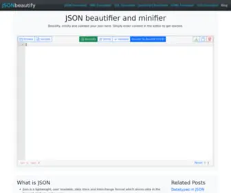 Jsonbeautify.net(Jsonbeautify) Screenshot