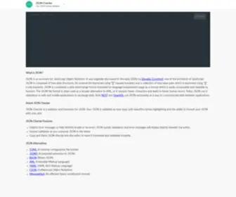 Jsonchecker.com(JSON Checker) Screenshot