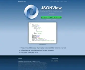Jsonview.com(View JSON in Firefox and Chrome) Screenshot