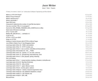 Jsonwriter.com(Json Writer Index) Screenshot