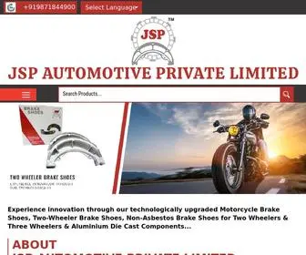 JSPbrakes.com(JSP AUTOMOTIVE PRIVATE LIMITED) Screenshot