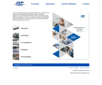 JSP.com(High Performance Lightweight Plastic Solutions) Screenshot