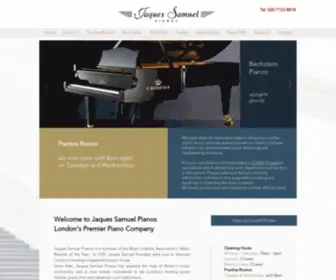 Jspianos.com(Jaques Samuel Pianos) Screenshot