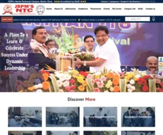 JSPMNTC.edu.in(Best College in Pune) Screenshot