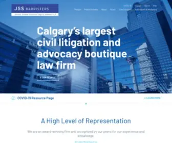 JSsbarristers.ca(Calgary Litigation Lawyers JSS Barristers) Screenshot