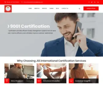 Jssintlcertification.com(ISO Certification Services in India) Screenshot