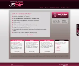 Jssip.net(The Javascript SIP library) Screenshot