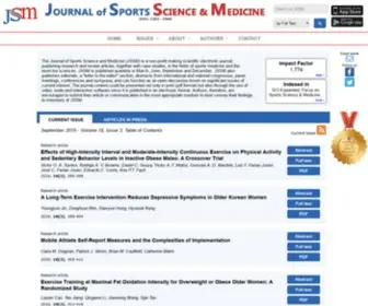 JSSM.org(Journal of Sports Science and Medicine) Screenshot