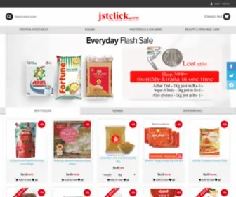 JSTclick.com(Sabji aur kirana ka permanent Address) Screenshot