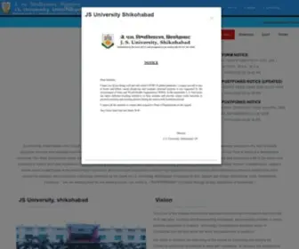 Jsu.edu.in(JS University Shikohabad) Screenshot