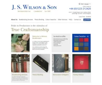 Jswilsonandson.co.uk(Pride in Production is the stimulus of True Craftsmanship) Screenshot