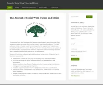 JSwve.org(The Journal of Social Work Values & Ethics) Screenshot