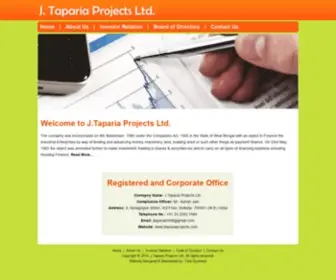 Jtapariaprojects.com(J.Taparia Projects Ltd) Screenshot