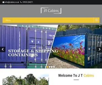 Jtcabins.co.uk(Used & New Portable Buildings) Screenshot