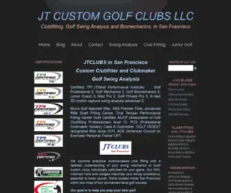 JTclubs.com(Custom golf club fitting in San Francisco) Screenshot