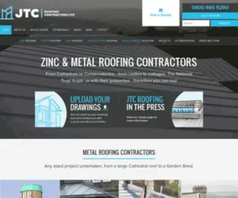 JTcroofing.co.uk(Zinc Roofing & Metal Roofing Contractors) Screenshot