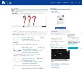 JTCVS.org(The Journal of Thoracic and Cardiovascular Surgery) Screenshot
