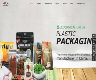 JTDplasticPackaging.com(The leading innovative flexible plastic packaging bags manufacturer) Screenshot