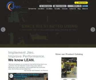 Jtecindustries.com(Material Handling Carts) Screenshot