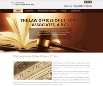 Jtfoxlaw.com(Law Offices of J.T) Screenshot