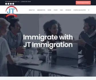 Jtimmigration.ca(J. T. Immigration Services Inc) Screenshot