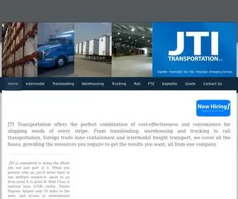 Jtitrans.com(JTI Transportation) Screenshot