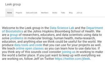 Jtleek.com(Leek group) Screenshot
