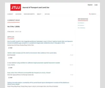Jtlu.org(Journal of Transport and Land Use) Screenshot