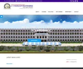 JTmpoly.ac.in(J.T.Mahajan Polytechnic) Screenshot