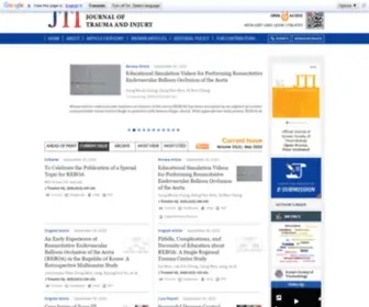 Jtraumainj.org(Journal of Trauma and Injury) Screenshot