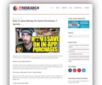 Jtresearch.com(JtResearch) Screenshot
