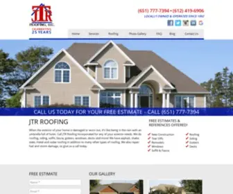 JTrroofinginc.com(JTR Roofing) Screenshot