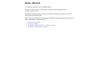 Jtrussell.io(Hello, World) Screenshot